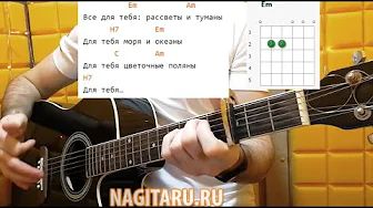 Как играть "ВСЕ ДЛЯ ТЕБЯ". Легкие аккорды. Самый простой вариант! Разбор песни Как играть "ВСЕ ДЛЯ ТЕБЯ". Легкие аккорды. Самый простой вариант! Разбор песни