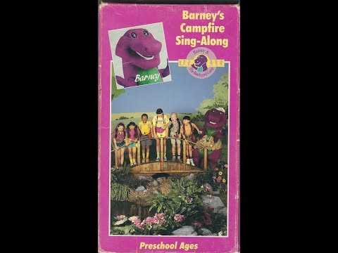 Barney's Campfire Sing-Along 1990 VHS