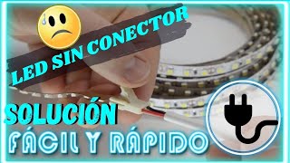 ✓SIN ADAPTADOR✨ COMO CONECTAR TIRA LED DE 12 V A 120V DE MANERA FACIL Y  RAPIDA ✨ TUTORIAL FACIL✨ 