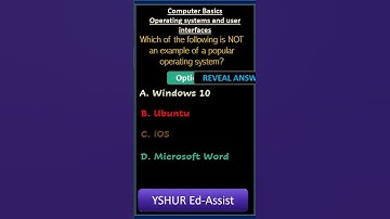Popular OS | Computer Basics | Operating Systems and User Interfaces #mcqs #dsc #groups #defence
