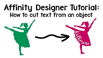 Affinity Designer Tutorial: Curve Text and Cut Text Out of Shape