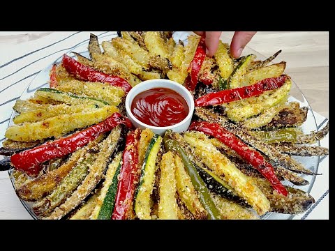 Baked vegetable FRIES! I only cook vegetables this way! Easy Recipe # 109