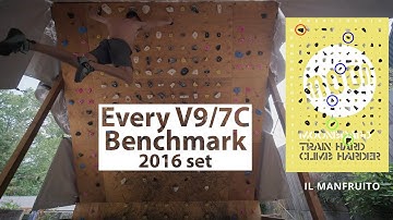 Every V9/7C Moonboard Benchmark  (2016 set)