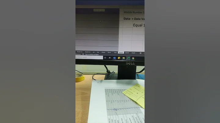Excel Formula ! Data validation ! Mobile number should be 10 digit