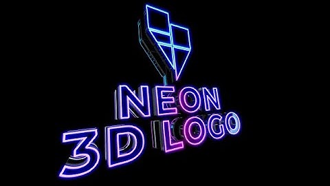 Neon 3D Logo Reveal After Effects Templates