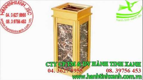 BÁN THÙNG RÁC ĐÁ HOA CƯƠNG TẠI CẦN THƠ - THÙNG RÁC INOX ĐÁ HOA CƯƠNG NHÀ HÀNG