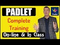 Complete training in Padlet online & in-class  #Padlet #onlineteaching