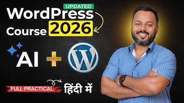 WordPress + AI Course 2026 | WordPress Tutorial for Beginners | Learn WordPress (𝗦𝘁𝗲𝗽 𝗯𝘆 𝗦𝘁𝗲𝗽)