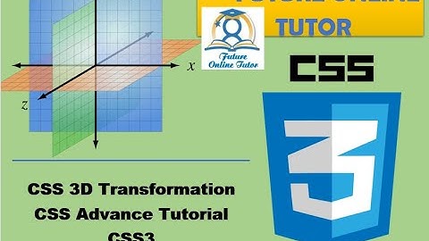 12- CSS 3D Transformation CSS Advance CSS3 hindi/urdu