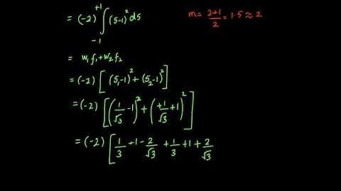 Gauss Quadrature Integration (Numerical Integration) (Problem 1 - Double Integration)