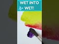 You Have To Try This Wet On Wet Watercolor Technique!                      #watercolorpainting