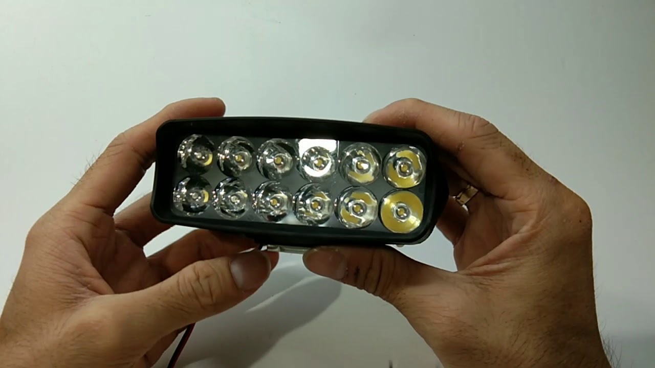 lampu tembak sorot LED 12 mata cahaya standby 