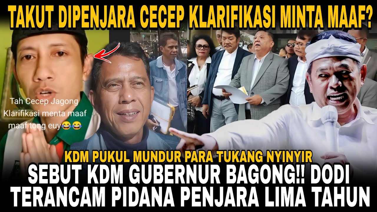 CECEP MINTA MAAF?! KDM NGAMUK TUNTUT BALIK CECEP DAN DODI PERMANA!! TIM HUKUM JABAR BERGERAK