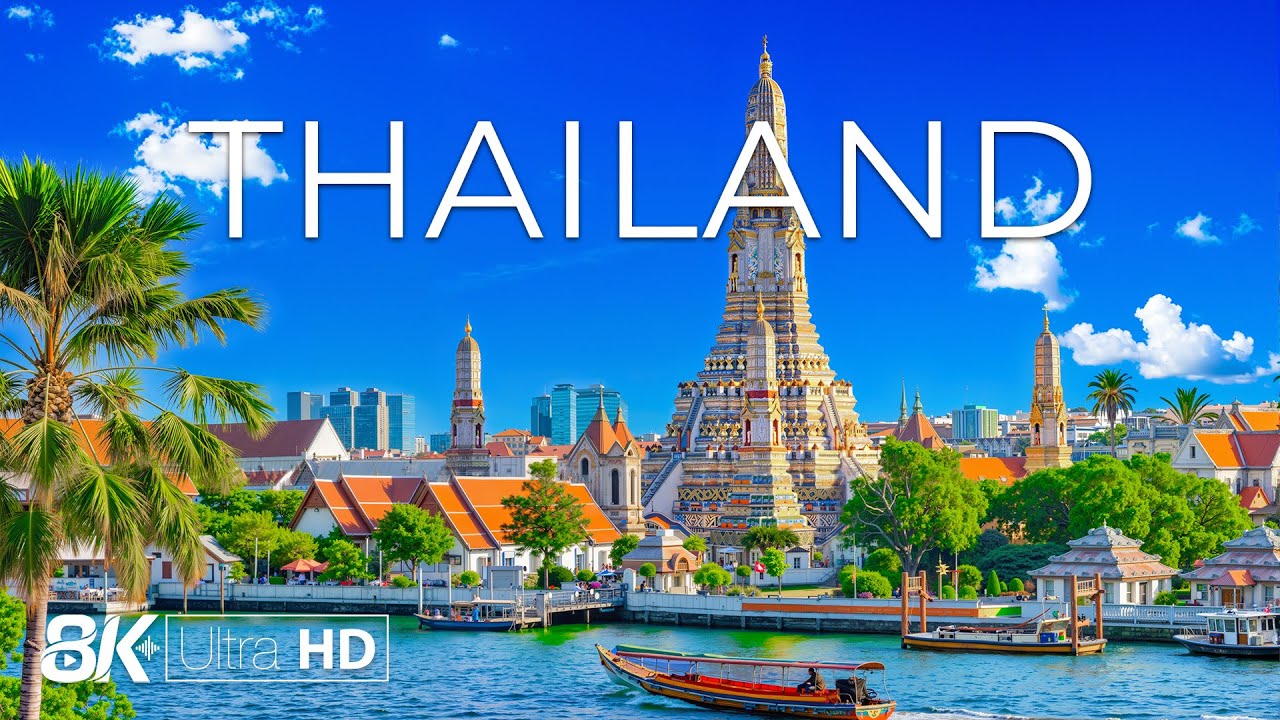 Thailand 8K | Tropical Paradise – Stunning Beaches, Vibrant Culture & Ancient Temples