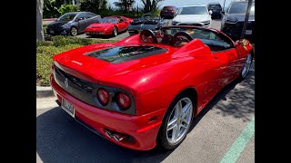 Red Ferrari 360 Modena Spider Supercar w/ Challenge Grill #ferrari #cars #supercar #sportscar #car