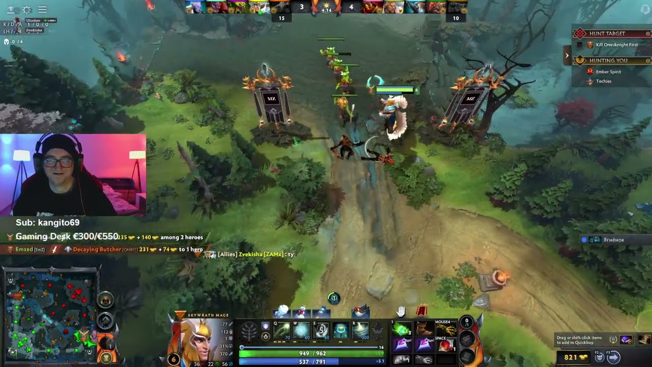 Dota 2 Gank Win = Girlfriend Blows Kisses & Screams "I Love You"!