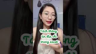 Cách tách nhanh thông tin địa chỉ bằng Flash Fill trong Excel
