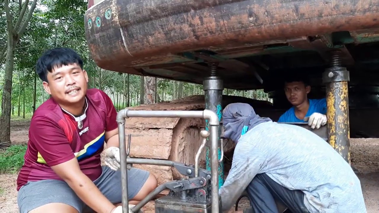 มาดูขั้นตอนเริ่มการเปลี่ยนเอว เจ้าSK200!! มาคไฟ ทีมงานช่างแสงโคราช