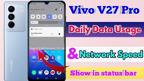 how to show daily data usage in vivo v27 pro | vivo v27 pro show daily data usage