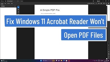Fix Windows 11 Acrobat Reader Won