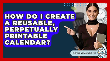 How Do I Create A Reusable, Perpetually Printable Calendar? - The Time Management Pro