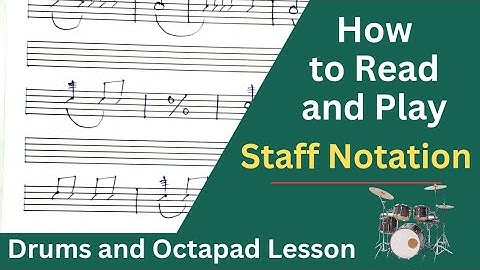 Free Demo Class With Staff Notation  | How to read and play staff Notation | Drums and Octapad