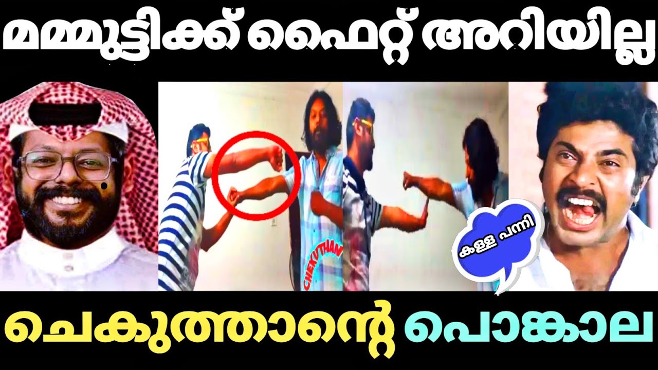 മമ്മുട്ടിയെ കൊണ്ട് പറ്റിയ പണിയല്ല ഫൈറ്റ് chekuthan About Mammootty Malayalam Troll