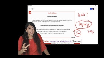 ACCA - AUDIT AND ASSURANCE (F8) - REPORTING - AUDIT OPINION