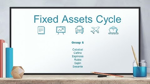 Fixed Assets Cycle-Group 6 (Accounting Information System)