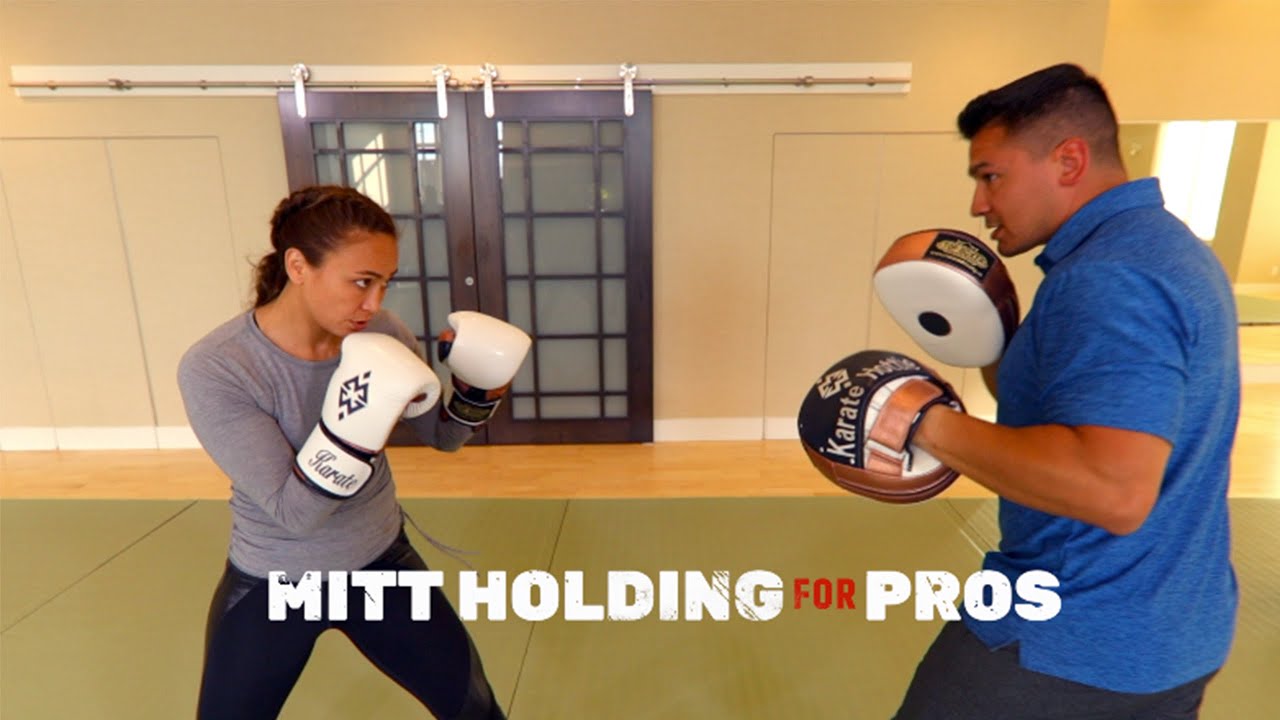 Holding Mitts For PROS with Michelle Waterson Gomez