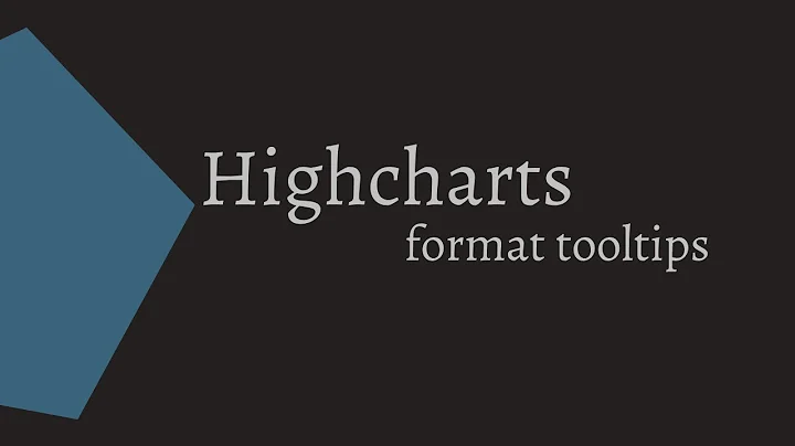 Highcharts - formatting tooltips