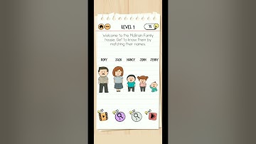 Brain Test 2 Tricky Stories The McBrain Family Level 1 Answer