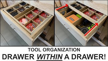 Shop Organization: Tool Storage in Workbench Drawers