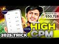 1,7k$ CPM Booster | Monetag Self high CPM Loading Method | Fresh Direct Link CPM