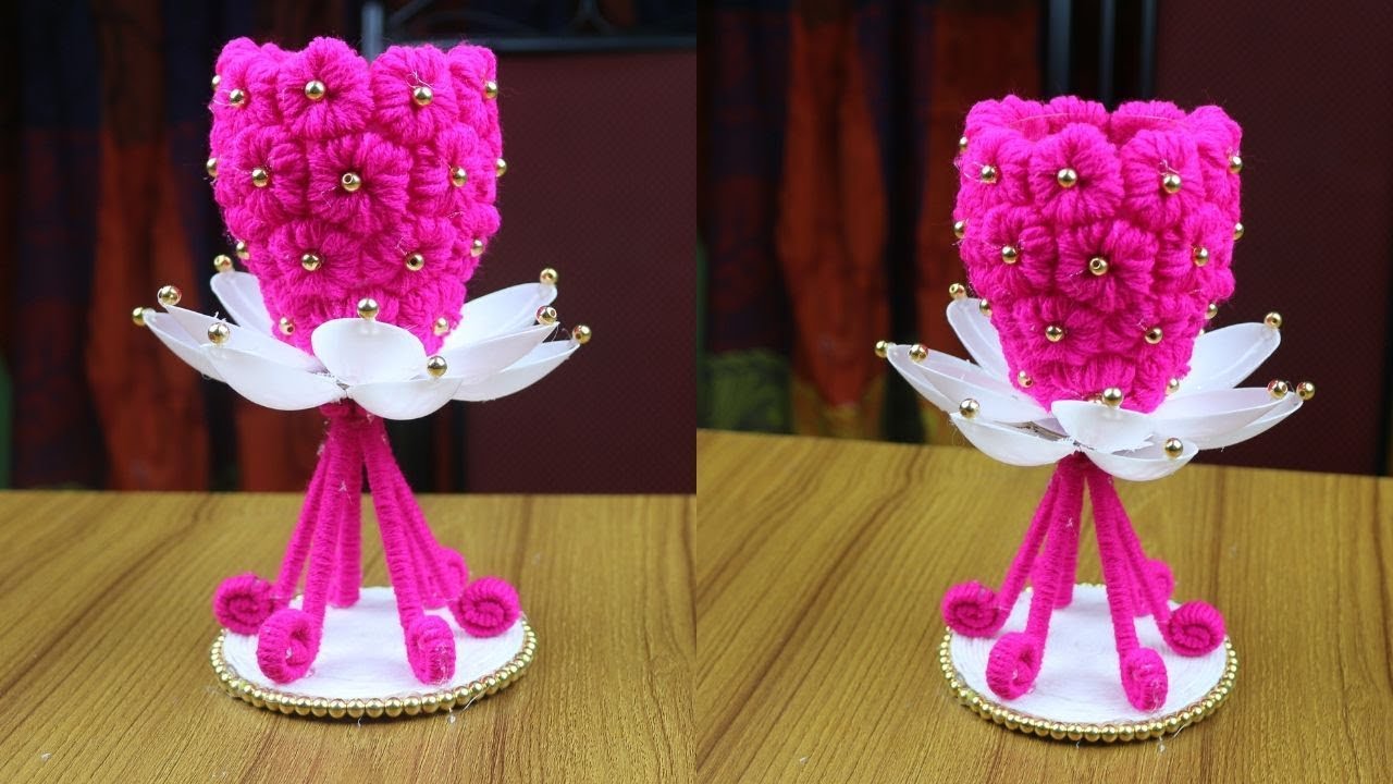 DIY Room Decor Ideas - Best reuse ideas || Best out of waste - Woolen Craft Idea - DIY Woolen Crafts