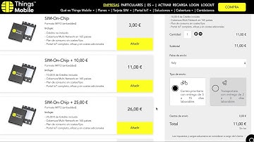Things Mobile: Cómo comprar una tarjeta eSIM (eMBEDDED SIM MFF2) IoT con 10 € de crédito incluido