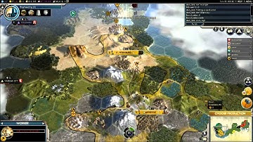 Civilization V G&K Multiplayer Game 013 NQ 6 Player FFA: Russia (Gameplay/Commentary) Part 1/3
