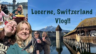We went to Lucerne! Switzerland vlog ft. trying a Swiss cheese fondue