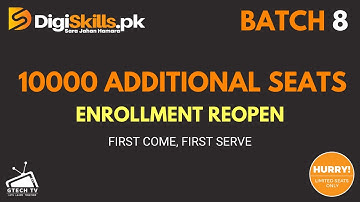 Digiskills Updates: Batch 8 Enrollment Re-Opened | GTECH TV