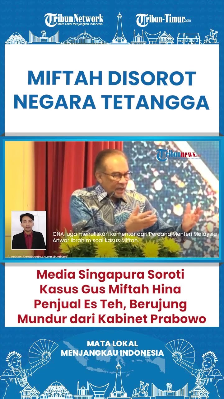 SHORT Gus Miftah Hina Penjual Es Teh Jadi Sorotan Negara Singapura, Berakhir Mundur dari Kabinet!