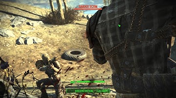 Fallout 4 - Random Moments - VATS Send Raider Up Up And Away