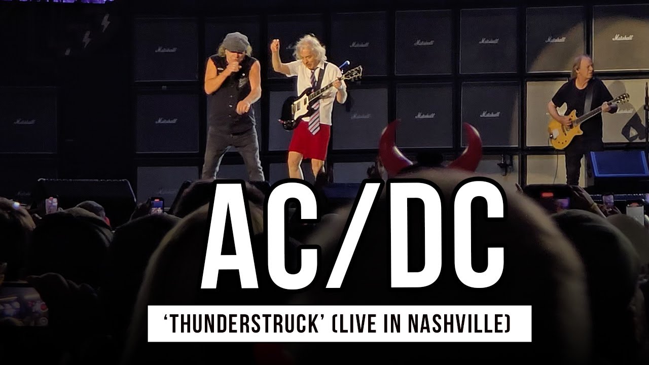 AC/DC Performs 'Thunderstruck' Live in Nashville | 5.21.25 - YouTube