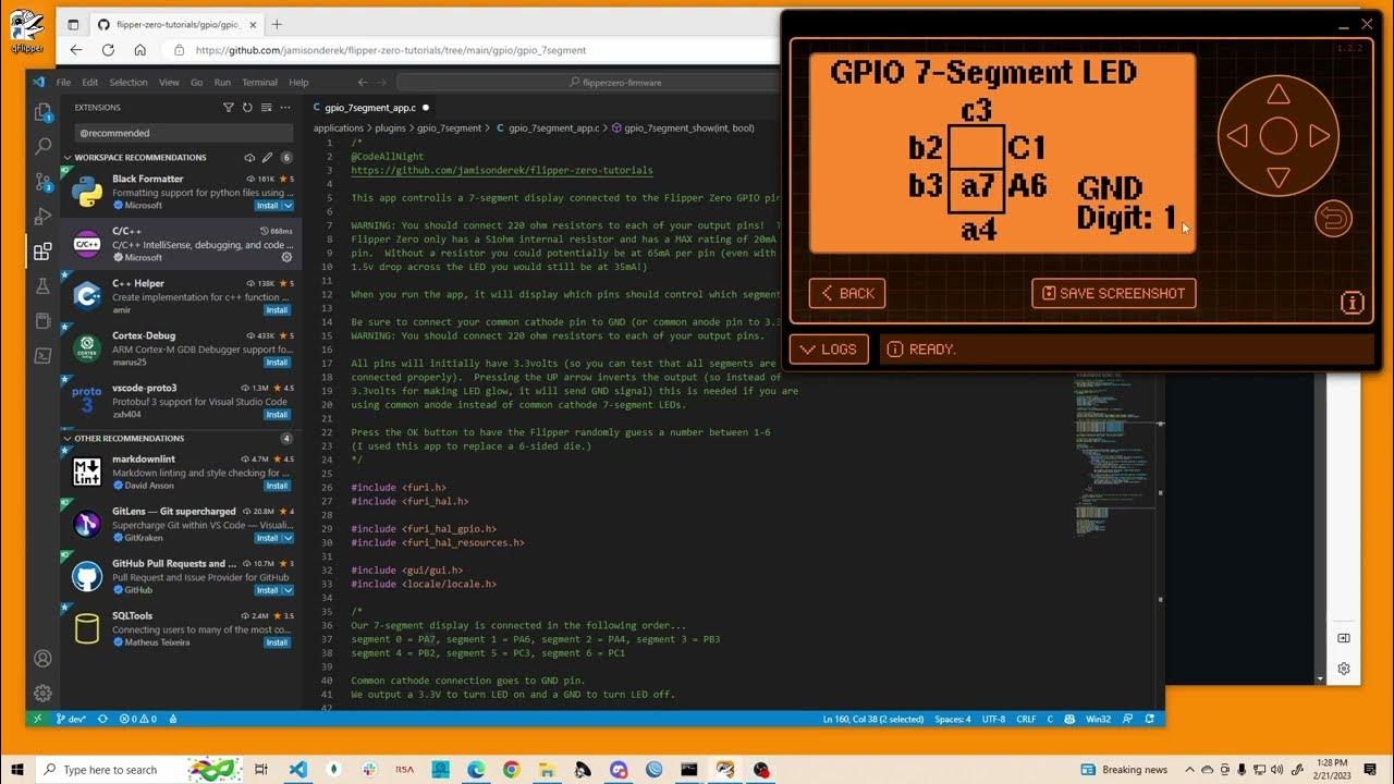 Flipper Zero GPIO pushpull output code YouTube
