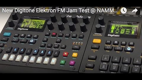 New Digitone Elektron FM Jam Test @ NAMM 2018
