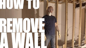 HOW TO: Remove a non load-bearing wall in 30 seconds.