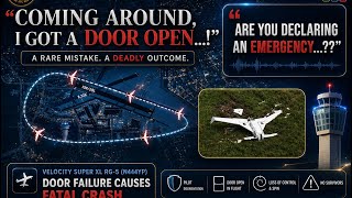 (Fatal) Detached Cabin Door Strikes Propeller After Takeoff! #atc