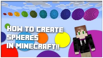 How to Build Spheres in Minecraft!!
