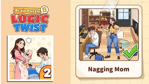Brain Puzzle 2: Logic Twist Level 23 | nagging mom Gameplay
