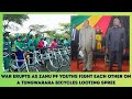 WAR ERUPTS AS ZANU PF YOUTHS FIGHT EACH OTHER ON A BICYCLE LOOTING SPREE WAR ERUPTS AS ZANU PF YOUTHS FIGHT EACH OTHER ON A BICYCLE LOOTING SPREE