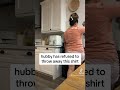 Throwing away my husband’s 15 year old shirt 🤢🤮🥴 #trending #viral #funny #couplecomedy ￼